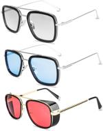 🕶️ timeless vintage aviator & square sunglasses pack by stark logo