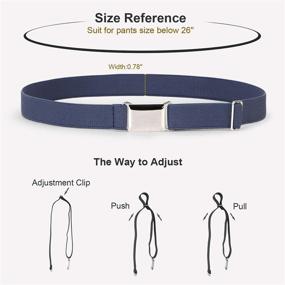 img 2 attached to Versatile and Comfortable: JASGOOD Boys' Adjustable Elastic Belts for Toddlers