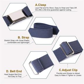 img 1 attached to Versatile and Comfortable: JASGOOD Boys' Adjustable Elastic Belts for Toddlers