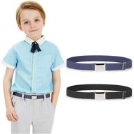 versatile and comfortable: jasgood boys' adjustable elastic belts for toddlers logo