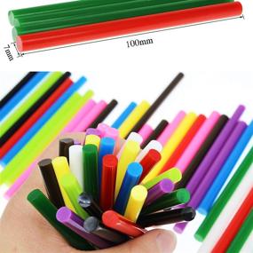 img 2 attached to 🌈 WWYICHEN 7x100mm Colorful Sticks Pieces