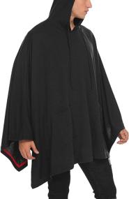 img 2 attached to Coofandy Unisex Casual Hooded Poncho