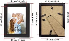 img 2 attached to 🖼️ Stylish 4x6 Black Picture Frames Bulk: Giftgarden Set of 12 for Wall or Tabletop Décor