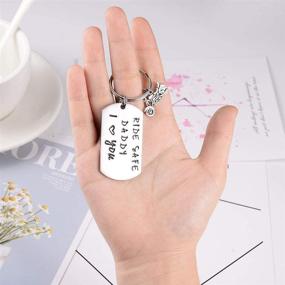 img 3 attached to 🏍️ Motorcycle Message Keychain for Grandparents - VU100