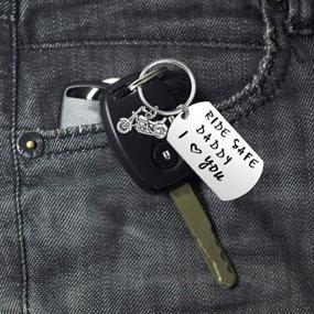 img 1 attached to 🏍️ Motorcycle Message Keychain for Grandparents - VU100