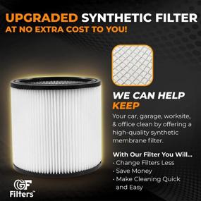 img 3 attached to 🧹 Premium Replacement Filter for Shop Vac Filters 90304 - Long Lasting, High Absorption, Perfect for Wet/Dry Compatible with Shop Vac Vacuums