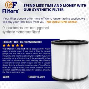 img 1 attached to 🧹 Premium Replacement Filter for Shop Vac Filters 90304 - Long Lasting, High Absorption, Perfect for Wet/Dry Compatible with Shop Vac Vacuums