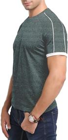 img 1 attached to Athletic T Shirt Workout Running Sleeve Men's Clothing