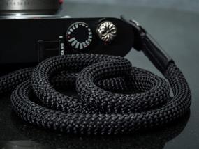 img 1 attached to Vi Vante Luxury Rope Camera Strap 📷 featuring Napa Leather Ends and electroplated Mounting Rings