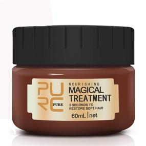 img 4 attached to 💫 Magical Hair Treatment Mask - 60ml | Repairs Damage in 5 Seconds | Advanced Molecular Formula for Deep Conditioning | Restores Elasticity and Bouncy Hair | Roots Treatment | Hair Care Essence