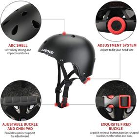 img 2 attached to 🚲 CELOID Kids Bike Helmet: Adjustable Multi-Sport Safety Gear for Ages 2-14, Boys and Girls