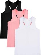 sleek sleeveless racerback dancewear for girls: ballet clothing and tops, tees & blouses logo