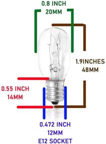 img 3 attached to 🔌 Mandala Crafts Himalayan Salt Lamp Replacement Light Bulb 12 Pack - E12 15-Watt Bulbs for Salt Rock Lamps & Night Lights