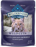 🐱 blue buffalo wilderness high protein grain free wet cat food, 3-oz pouches (pack of 24) – natural wild cuts for adult cats logo