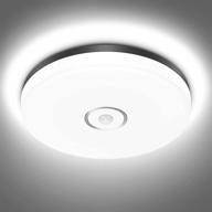 🔦 imaihom motion sensor 18w led ceiling light, 6000k 1600lm neutral white round flush mount fixture, ip54 waterproof cri 90+ ceiling lamp for hallway, porch, stairs, closet логотип