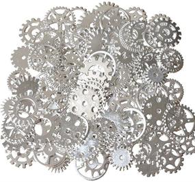 img 1 attached to Bodosac 300g Assorted Vintage Antique Steampunk Gear Charms Watch Cog Wheel Sets - 5 Color Options