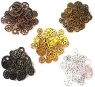 bodosac 300g assorted vintage antique steampunk gear charms watch cog wheel sets - 5 color options logo