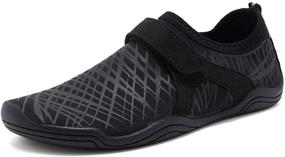 img 4 attached to 👟 GLOBTOUCH Comfortable Lightweight Walking Athletic Shoes for Boys - ADTSX Black (Size 34)