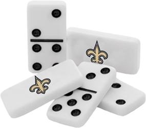 img 3 attached to 🏈 MasterPieces New Orleans Saints Double Six Dominoes: Illuminate game night with official NFL team pride!