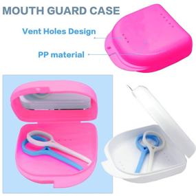 img 1 attached to 🦷 Улучшенный уход за полостью рта: Инструмент для удаления брекетов с вентилируемым чехлом для фиксаторов - 2 штуки, розовый