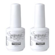 vishine soak off nail polish base and top coat set - long lasting gel formula, 15ml logo