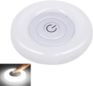 dimmable 12v rv puck light led ceiling dome light with touch dimmer switch - 3'' size: ideal for rv motorhome camper caravan marine. perfect 12v dc rv interior light for closet or under cabinet use logo