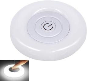 img 4 attached to Dimmable 12V RV Puck Light LED Ceiling Dome Light with Touch Dimmer Switch - 3'' Size: Ideal for RV Motorhome Camper Caravan Marine. Perfect 12V DC RV Interior Light for Closet or Under Cabinet Use