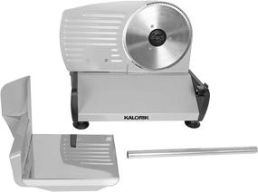 img 1 attached to 🔪 Kalorik AS 45493 S 200W Professional Food Slicer, Silver: Effortlessly Slice with Precision