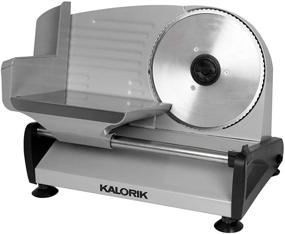 img 4 attached to 🔪 Kalorik AS 45493 S 200W Professional Food Slicer, Silver: Effortlessly Slice with Precision