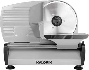 img 2 attached to 🔪 Kalorik AS 45493 S 200W Professional Food Slicer, Silver: Effortlessly Slice with Precision