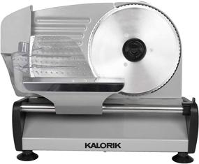 img 3 attached to 🔪 Kalorik AS 45493 S 200W Professional Food Slicer, Silver: Effortlessly Slice with Precision