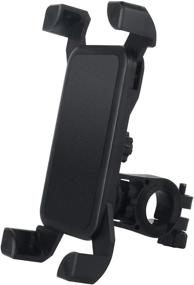 img 2 attached to 🚲 QMEET Bike Phone Mount – Universal Motorcycle Handlebar Holder for iPhone 11, 12 Pro Max, S9, S10 and More – 360° Rotation – 3.5"-6.8" Cellphone Compatibility – Black