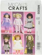 👗 mccall's patterns m6005: stylish clothes and accessories for your 18-inch doll! logo