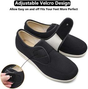 img 2 attached to 🥿 Ultimate Comfort and Support: Secret Slippers Women's Diabetic Air Cushion Walking Shoes for Edema, Swollen Feet, Plantar Fasciitis, Elderly