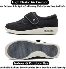 img 1 attached to 🥿 Ultimate Comfort and Support: Secret Slippers Women's Diabetic Air Cushion Walking Shoes for Edema, Swollen Feet, Plantar Fasciitis, Elderly