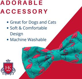 img 3 attached to Huxley & Kent Flamingo Dog Bow Tie Attachment - Fun Bow Ties for Dogs, Cute, Comfortable, Durable, and SEO-Enhanced