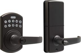 img 4 attached to Signstek Keyless Entry Lever Door Lock with LED Backlit Keypad, Password or Key Access, Oil Rubbed Bronze Finish