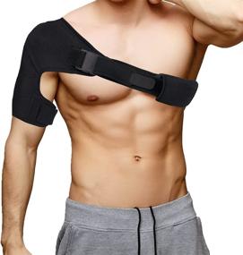 img 4 attached to 🔁 Vive Shoulder Brace: Effective Rotator Cuff Compression Support for Men and Women