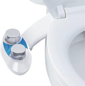 img 4 attached to 🚽 Nebulastone Bidet Toilet Seat Attachment: Self-Cleaning Dual Nozzle, Adjust Water Pressure for Sanitary and Feminine Wash