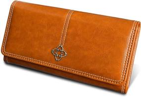 img 4 attached to TOPKULL Womens Wallet Trifold Capacity Women's Handbags & Wallets and Wallets