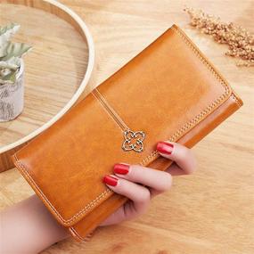 img 2 attached to TOPKULL Womens Wallet Trifold Capacity Women's Handbags & Wallets and Wallets