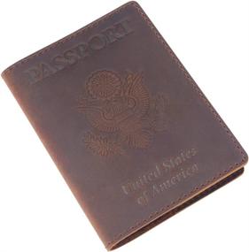 img 3 attached to 👜 Stylish Leather Passport Cover for Women - Protect Your Travel Documents in Style!