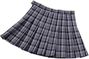 img 3 attached to 👚 High-Quality Girls' School Uniforms: 25Inch Pleated Clothing, Skirts & Skorts