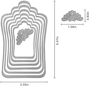 img 3 attached to Тиснение дизайна рамки с бабочками Ripple Frame Butterfly Metal Die Cuts - ножи для вырезания для создания открыток, скрапбукинга, бумажного искусства, печатей для альбома, декора DIY