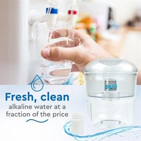 img 1 attached to 💧 Opti Flex 3 Gallon Alkaline Water Filter Jug for Top Load Water Dispenser - Enhances Water Alkalinity to 9.0 While Eliminating Contaminants