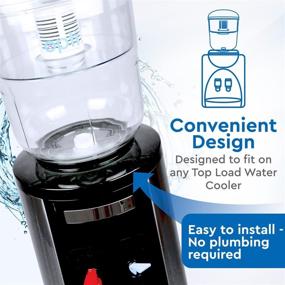 img 3 attached to 💧 Opti Flex 3 Gallon Alkaline Water Filter Jug for Top Load Water Dispenser - Enhances Water Alkalinity to 9.0 While Eliminating Contaminants