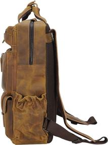 img 2 attached to Cowhide Leather Multiple Backpack Warranty Backpacks