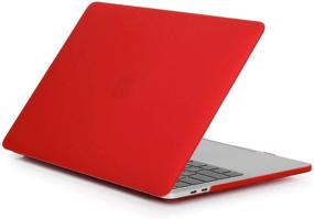 img 2 attached to 🔴 Complete Protection with MacBook Pro Case, Screen, and Keyboard Cover Bundle - 2019 Release Edition, 16 inch A2141 (Red)