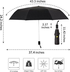 img 3 attached to Kobold Pattern Umbrella Folding Umbrellas