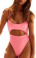 👙 womens spaghetti strap monokini swimwear by qinsen - affordable women's clothing logo